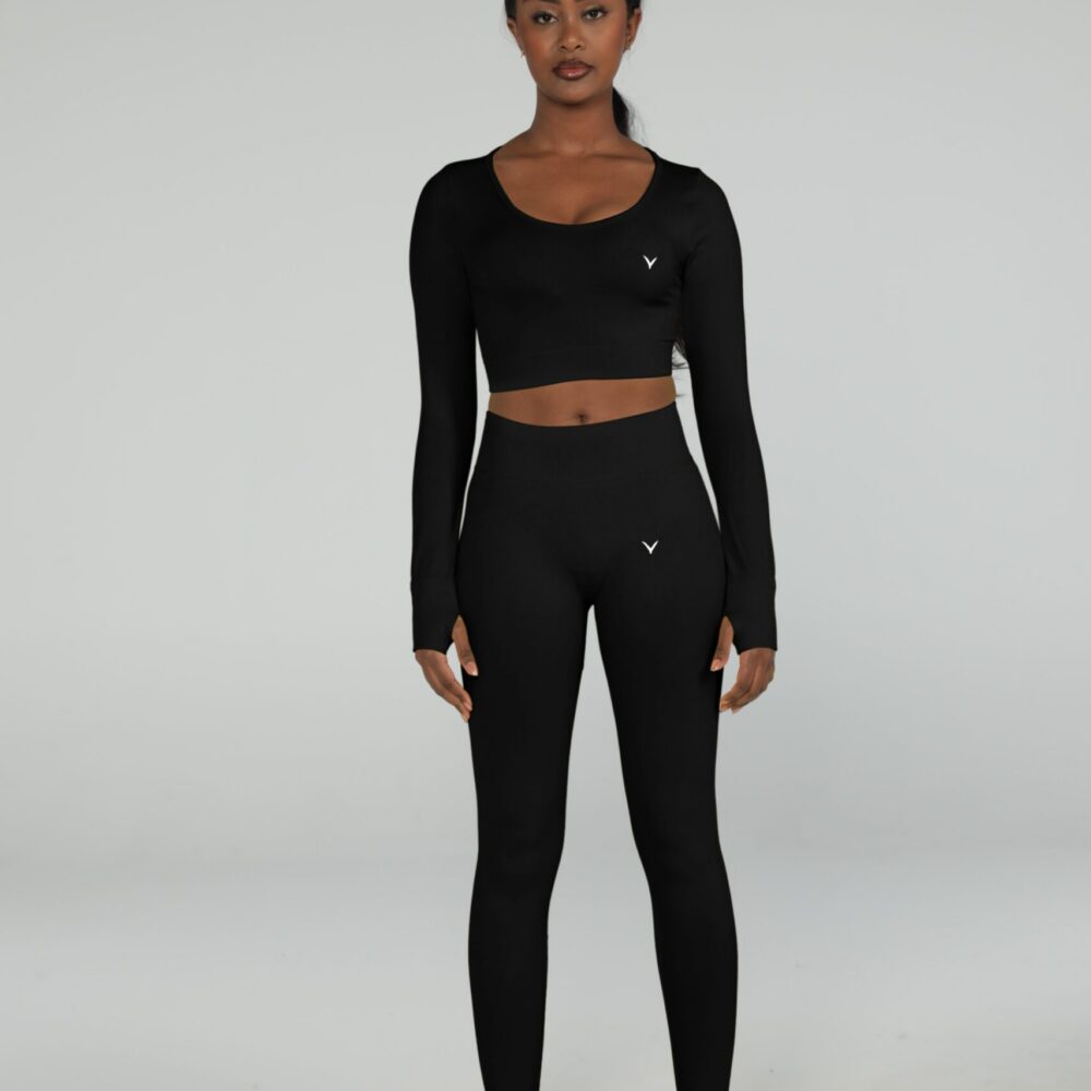 Align Legging + Cropped Long Sleeve Bra Set