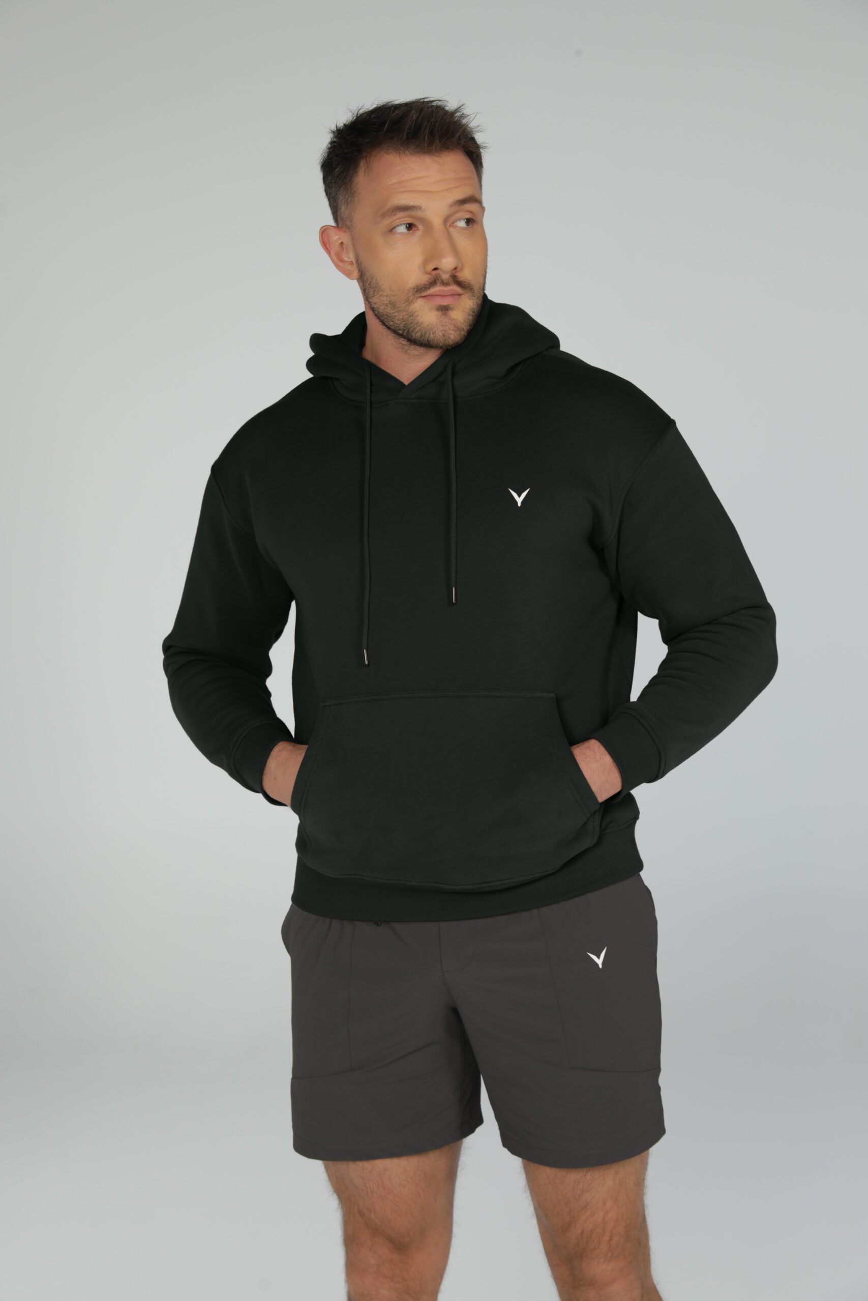 OlyCore Essential Hoodie - S, Dark-Green