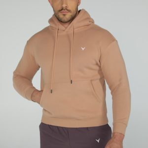 OlyCore Essential Hoodie - M, Light-Brown