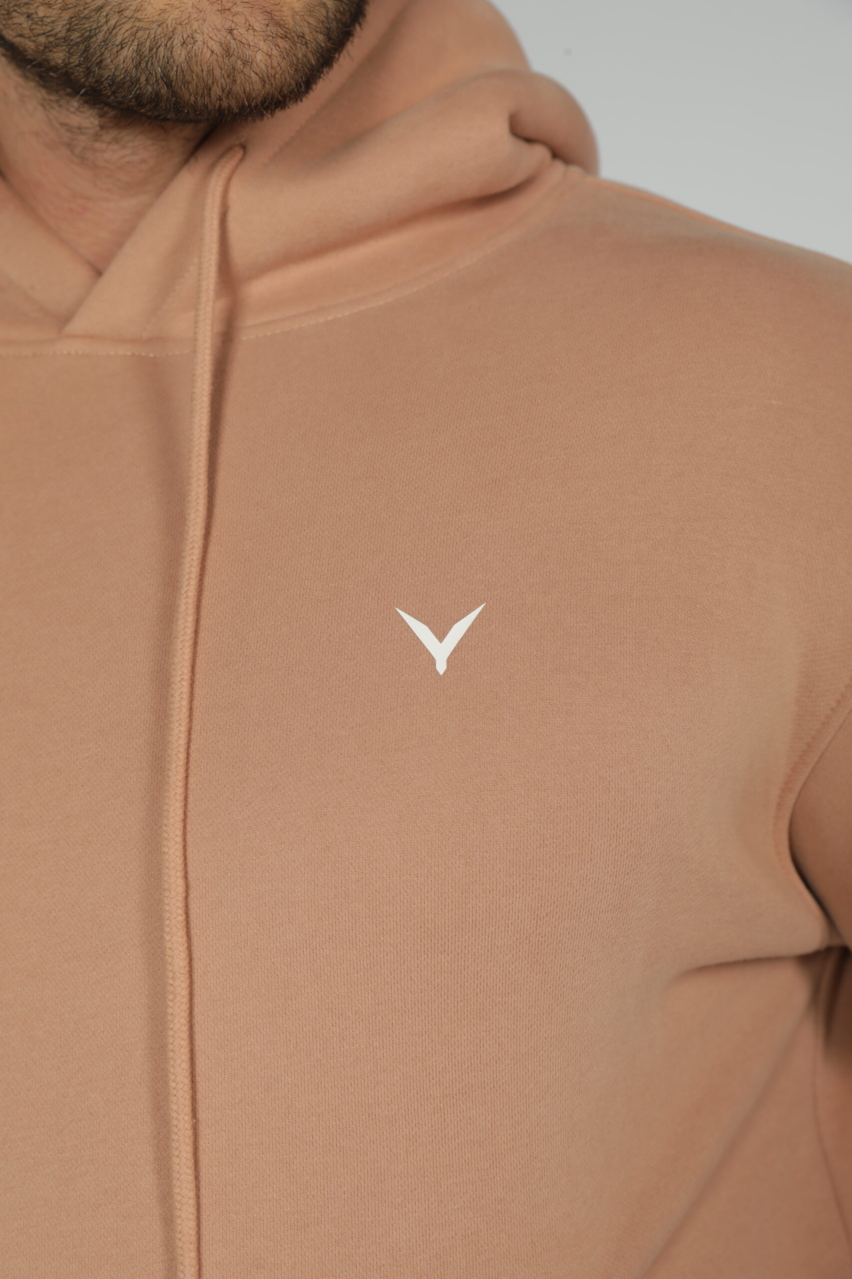 OlyCore Essential Hoodie - S, Light-Brown