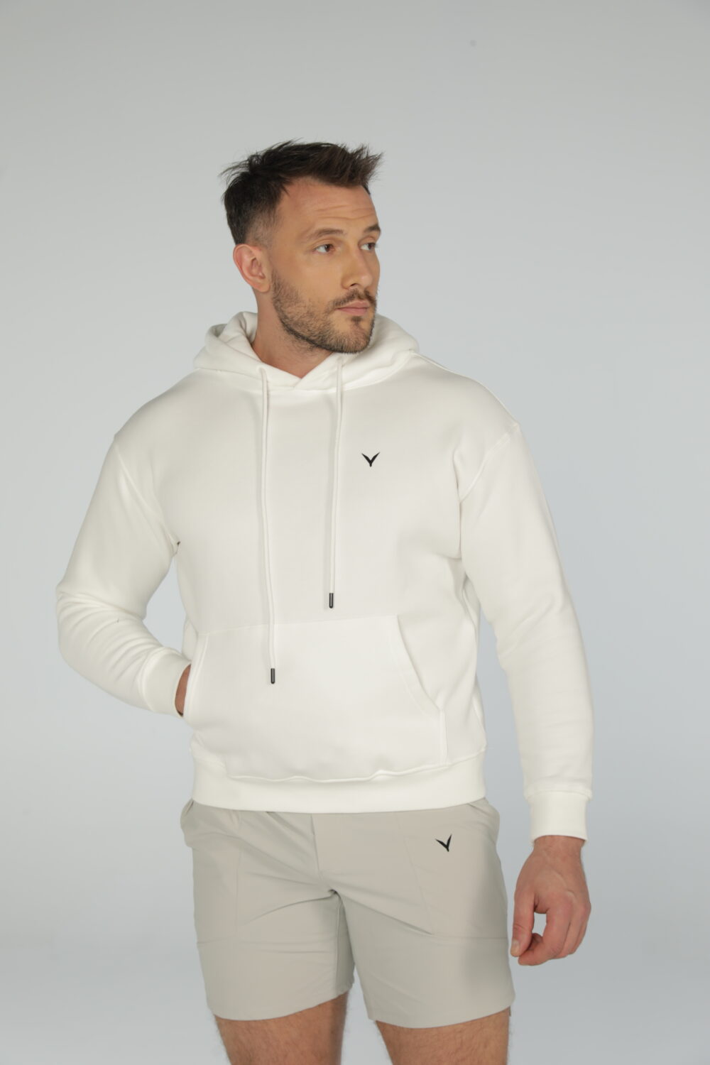 OlyCore Essential Hoodie - L, White