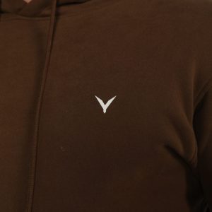 OlyCore Essential Hoodie - M, Dark-Brown
