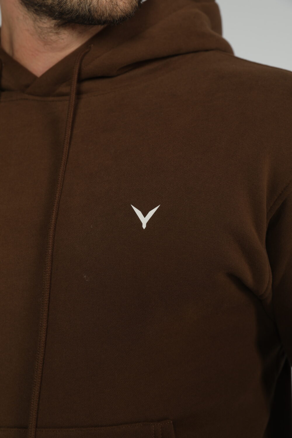 OlyCore Essential Hoodie - M, Dark-Brown