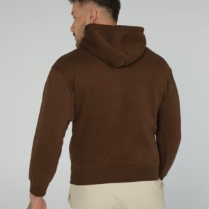 OlyCore Essential Hoodie - L, Dark-Brown
