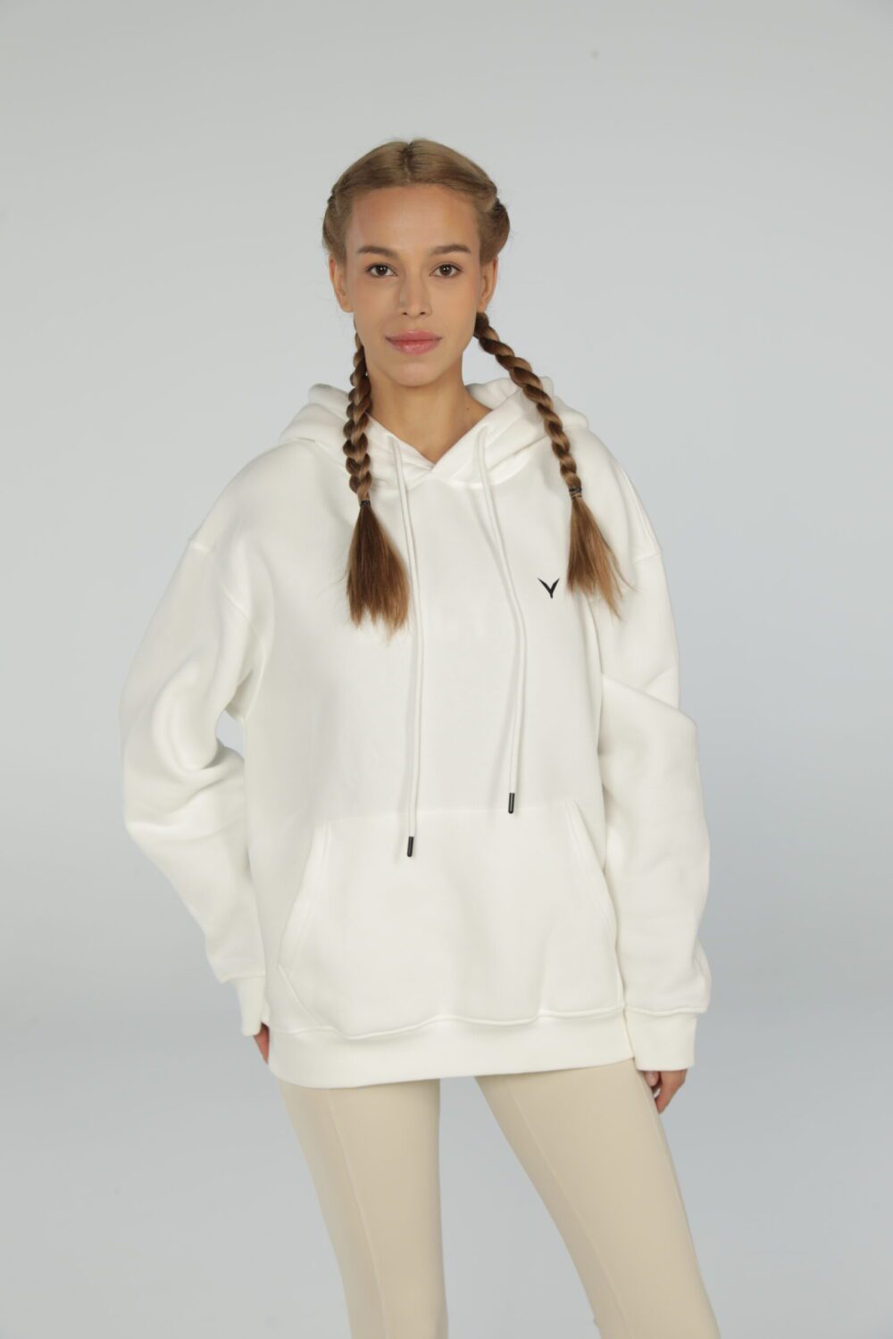 OlyCore Essential Hoodie - S, White