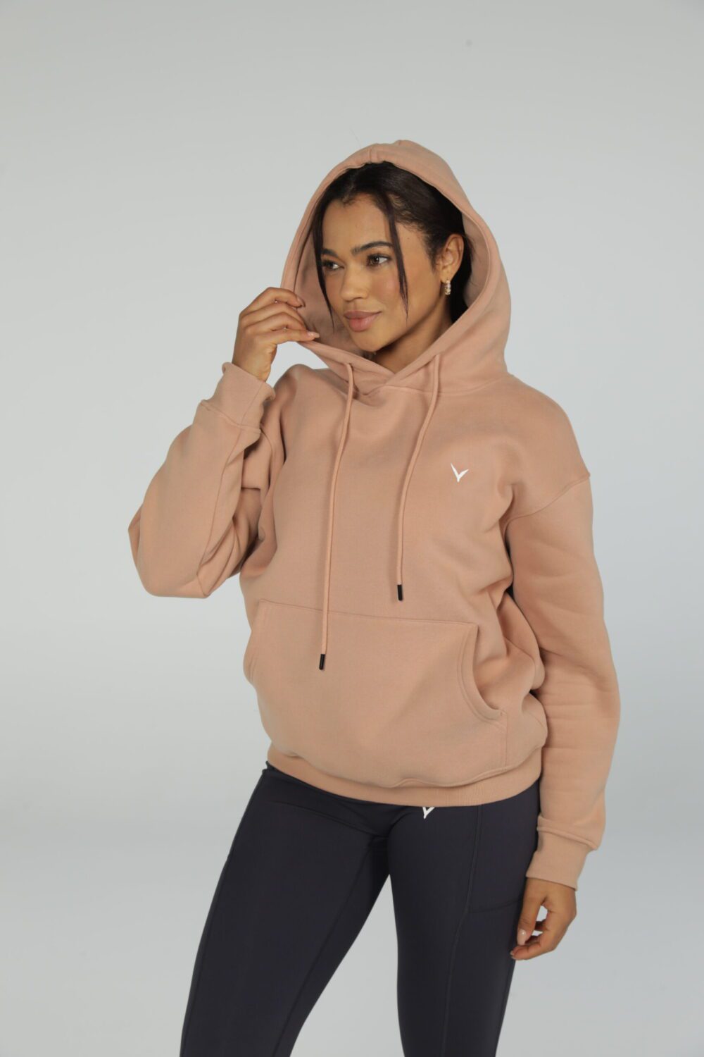 OlyCore Essential Hoodie - S, Light-Brown