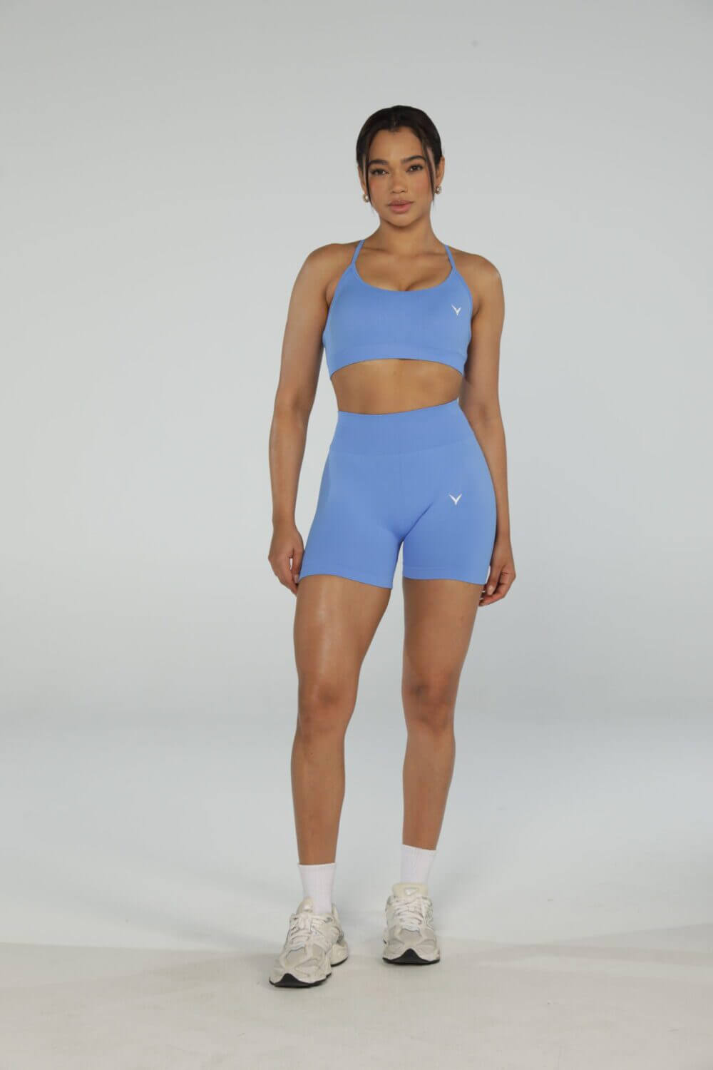 Drive Shorts + Tank Top Set - Light Sky Blue, S