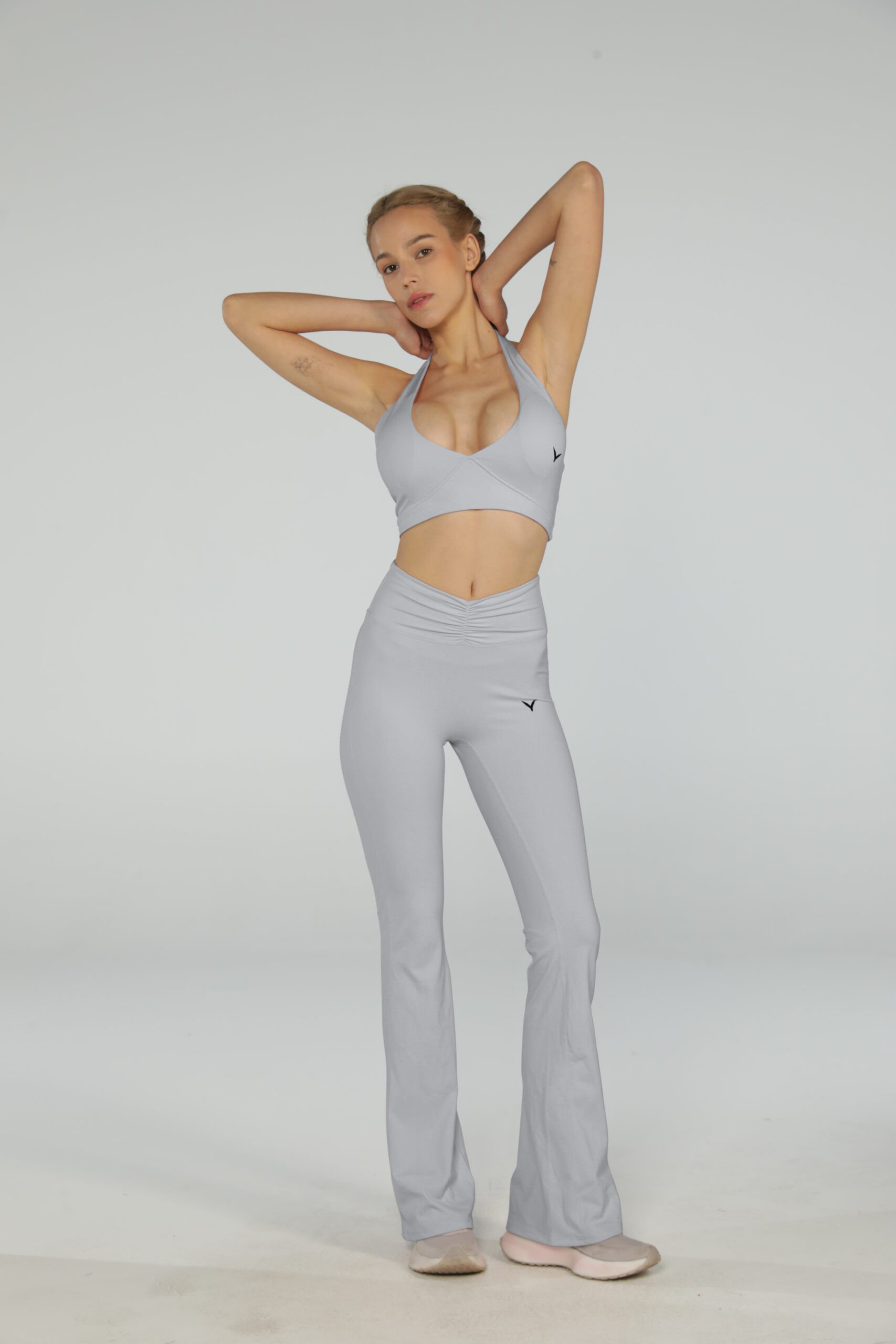 Elegance Flares + Bra Set - Light-Grey, L