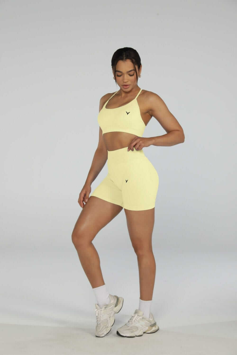Drive Shorts + Tank Top Set - Yellow, L