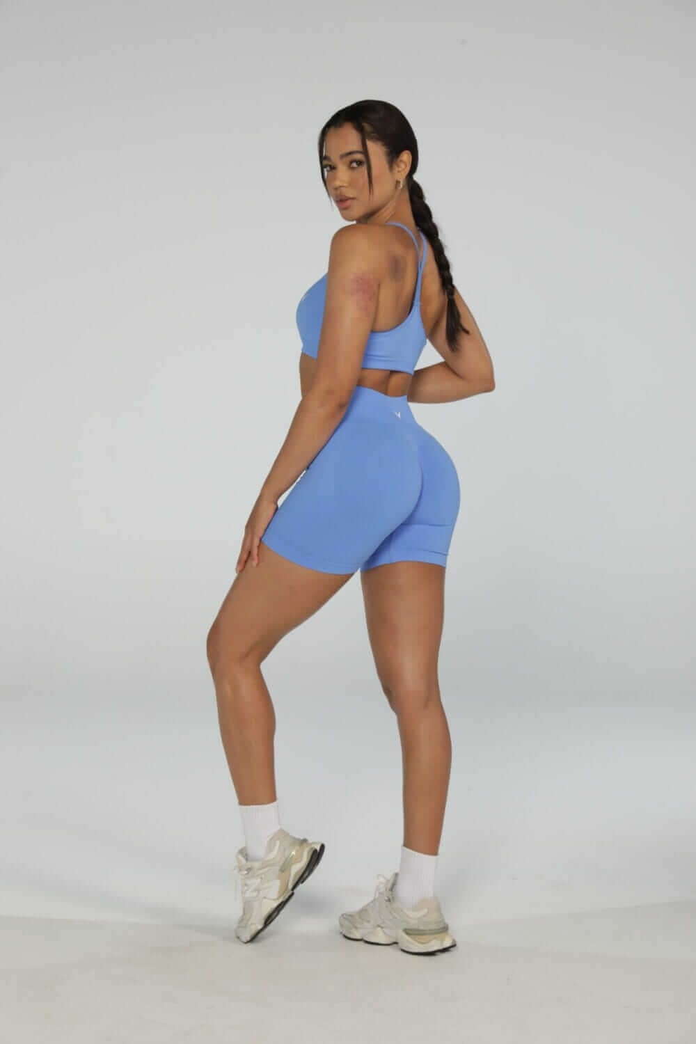 Drive Shorts + Tank Top Set - Light Sky Blue, L